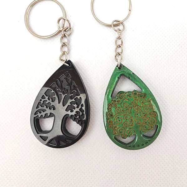 Tree of Life Keyring Set: Pagan Spiritual Gift