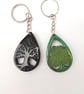 Tree of Life Keyring Set: Pagan Spiritual Gift
