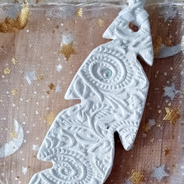Handmade Clay Feather