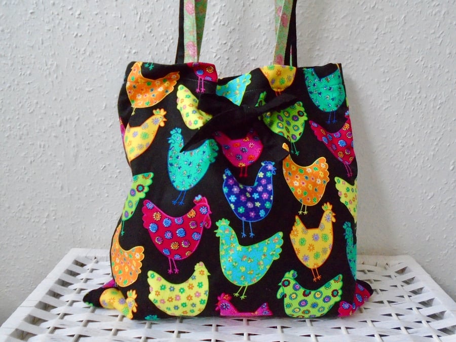 Clearance Bargain   -  Cotton Tote Bag - Chicken Tote Bag 