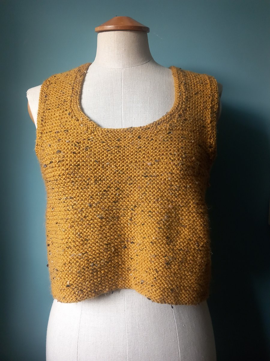 Hand knitted tank top