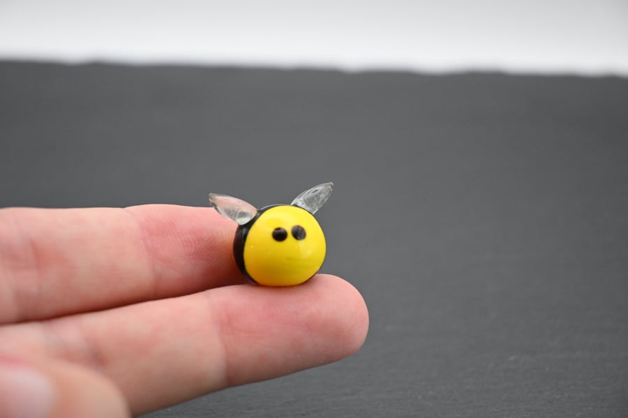 small glass bee figure