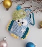 Crochet Winter Owl Bauble