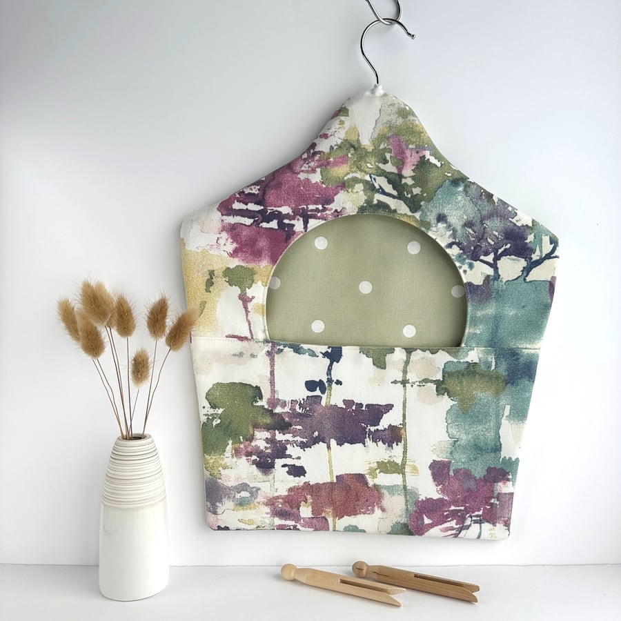 Peg Bag with Abstract Pattern