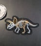 Triceratops skeleton - Embroidered Iron on Patch