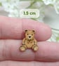 Personalised Christmas Teddy Bear Pin, Gold Bow, Handmade Christmas Gift - Image 4