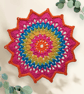 colourful crochet mandala doily - Image 2