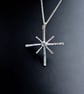 STERLING SILVER Star pendant, Handmade Urban Jewellery Design