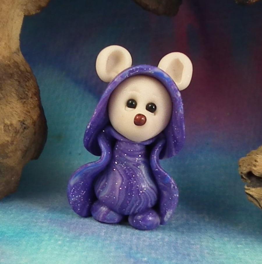 Sale Downland Mouse 'Mim' with purple robes OOAK Sculpt