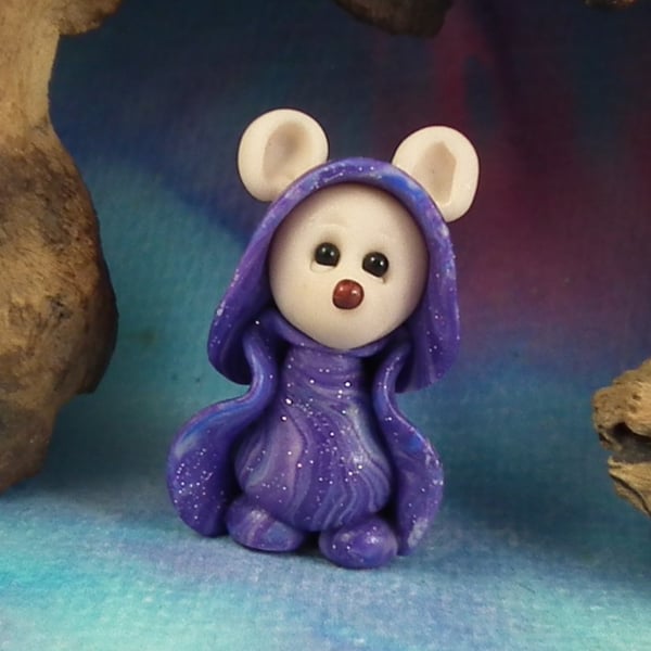 Sale Downland Mouse 'Mim' with purple robes OOAK Sculpt