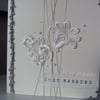 Just Married Lace Wedding Card
