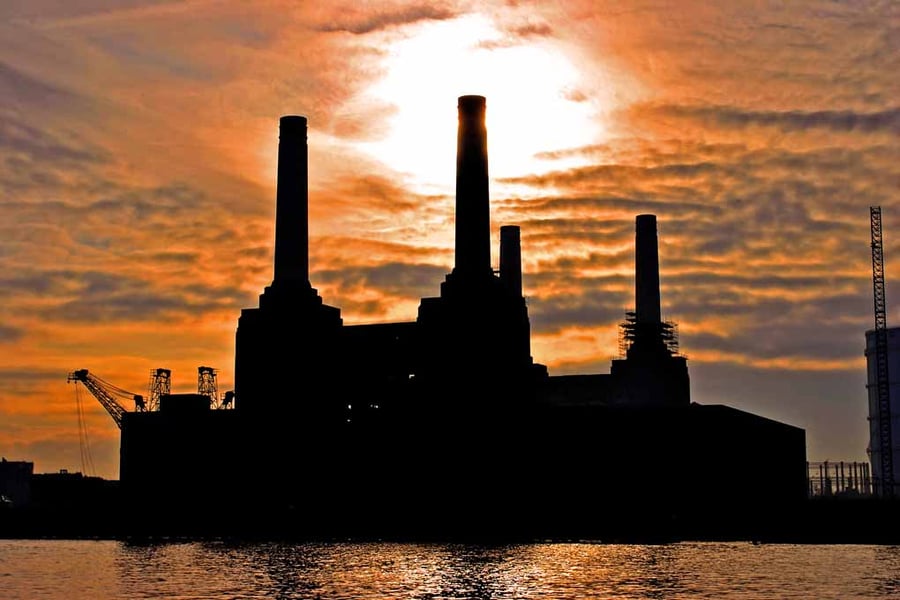 Battersea Power Station Sunset London Photograph Print