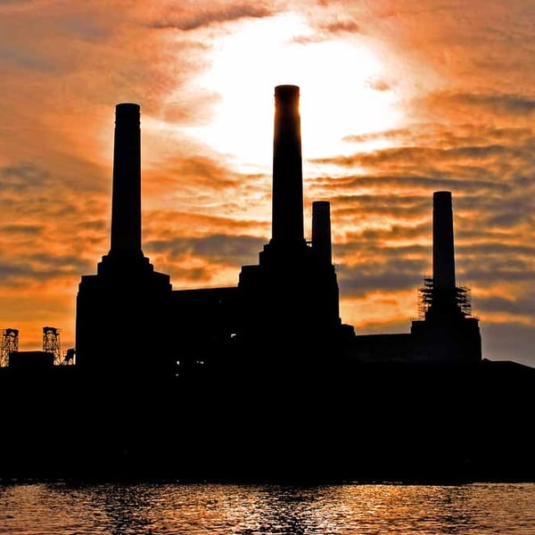 Battersea Power Station Sunset London Photograph Print