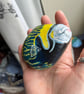 Tropical fish  hand painted and varnished paper weight stone  - Image 2