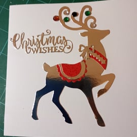 Pack of 4 magnificent stag Christmas cards 