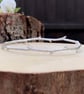 Handmade Silver Twig Bangle - Image 6