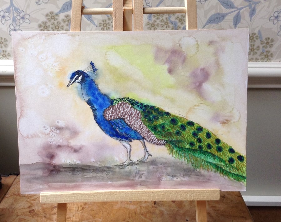 Peacock painting original art