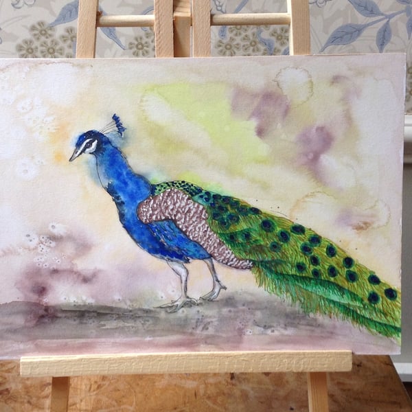 Peacock painting original art