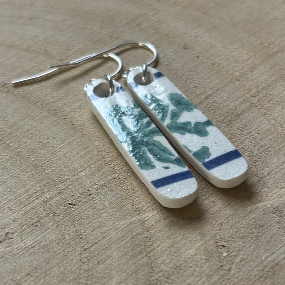 Handcrafted Ceramic Earrings, One of a Kind, Eco Christmas Gifts.