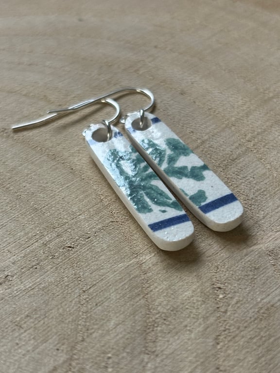 Handcrafted Ceramic Earrings, One of a Kind, Eco Christmas Gifts.