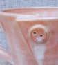 Coffee mug tea cup button hand thrown stoneware pottery ceramic - Image 2