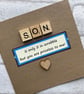 Handmade Son Card Priceless Son Card Happy Birthday Son Card Son birthday card C - Image 2
