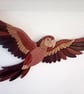 Parrot wooden wall plaque