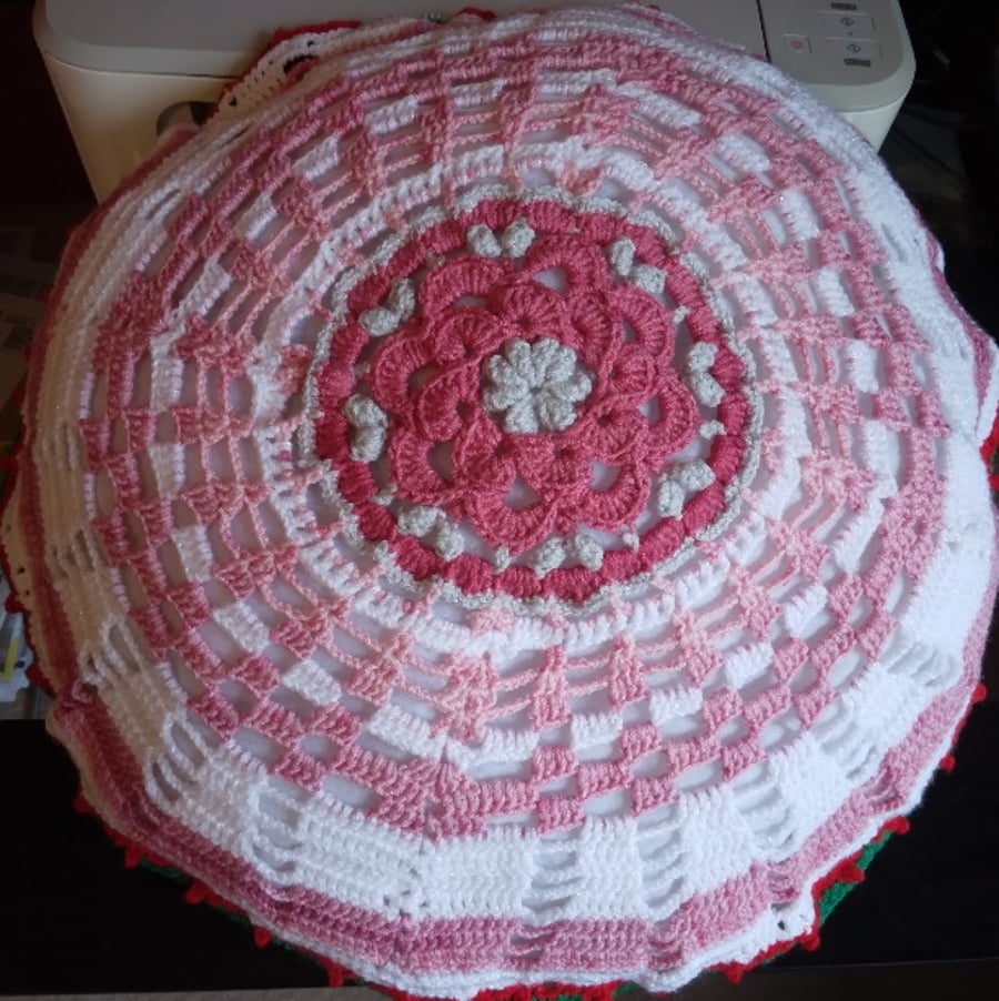 Pillow double face 18 inches crochet