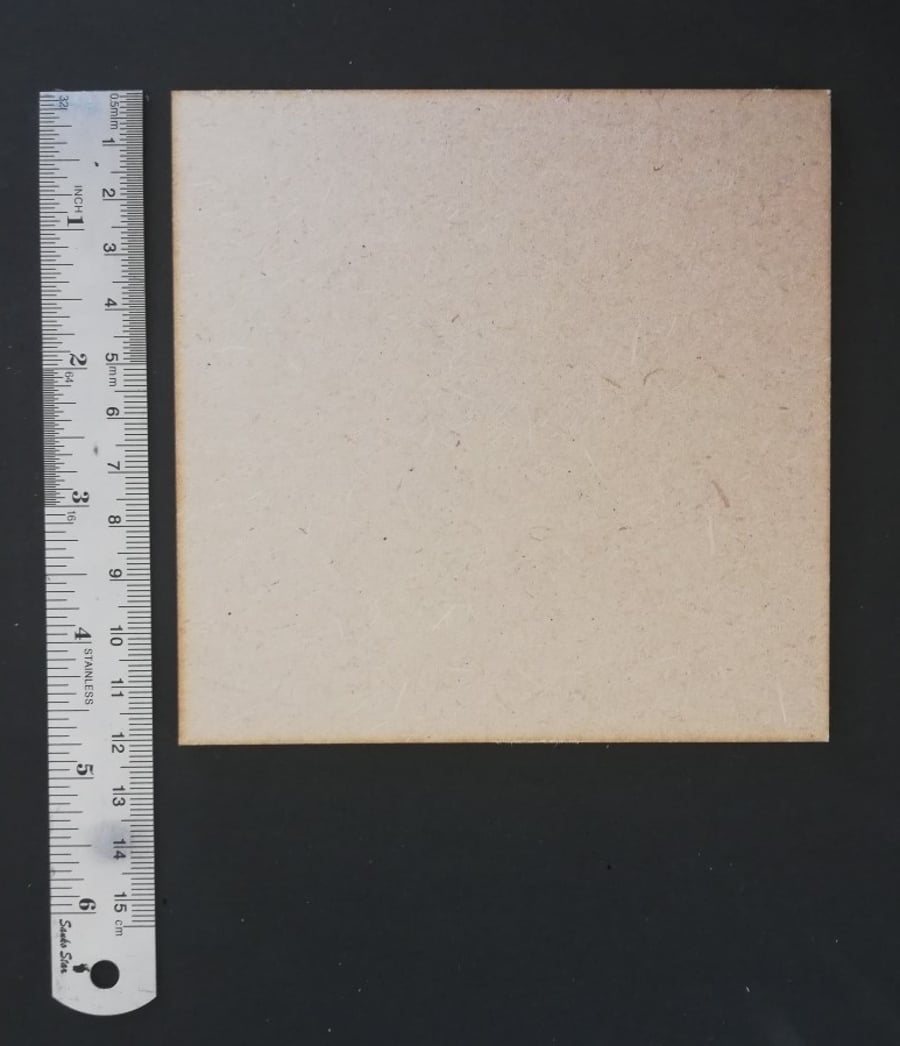 Pack of 4 (120mm x 120mm x 3mm) square MDF boards