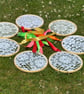 7 lace circular wedding hanging decorations