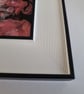 (11) Acrylic Art forming a Bullseye with Resin shimmer and bought Frame  - Image 5