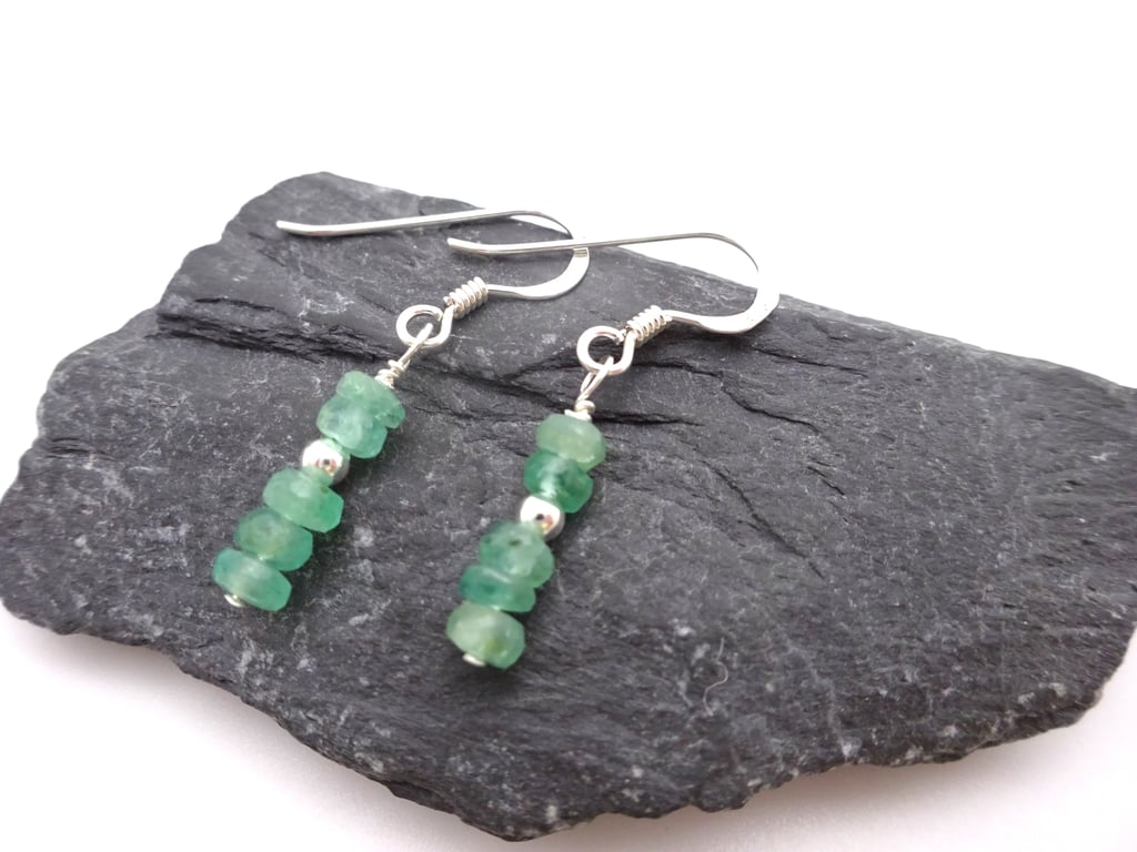 emerald gemstone earrings