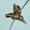 Connector / bead / charm hummingbird  - 2pc