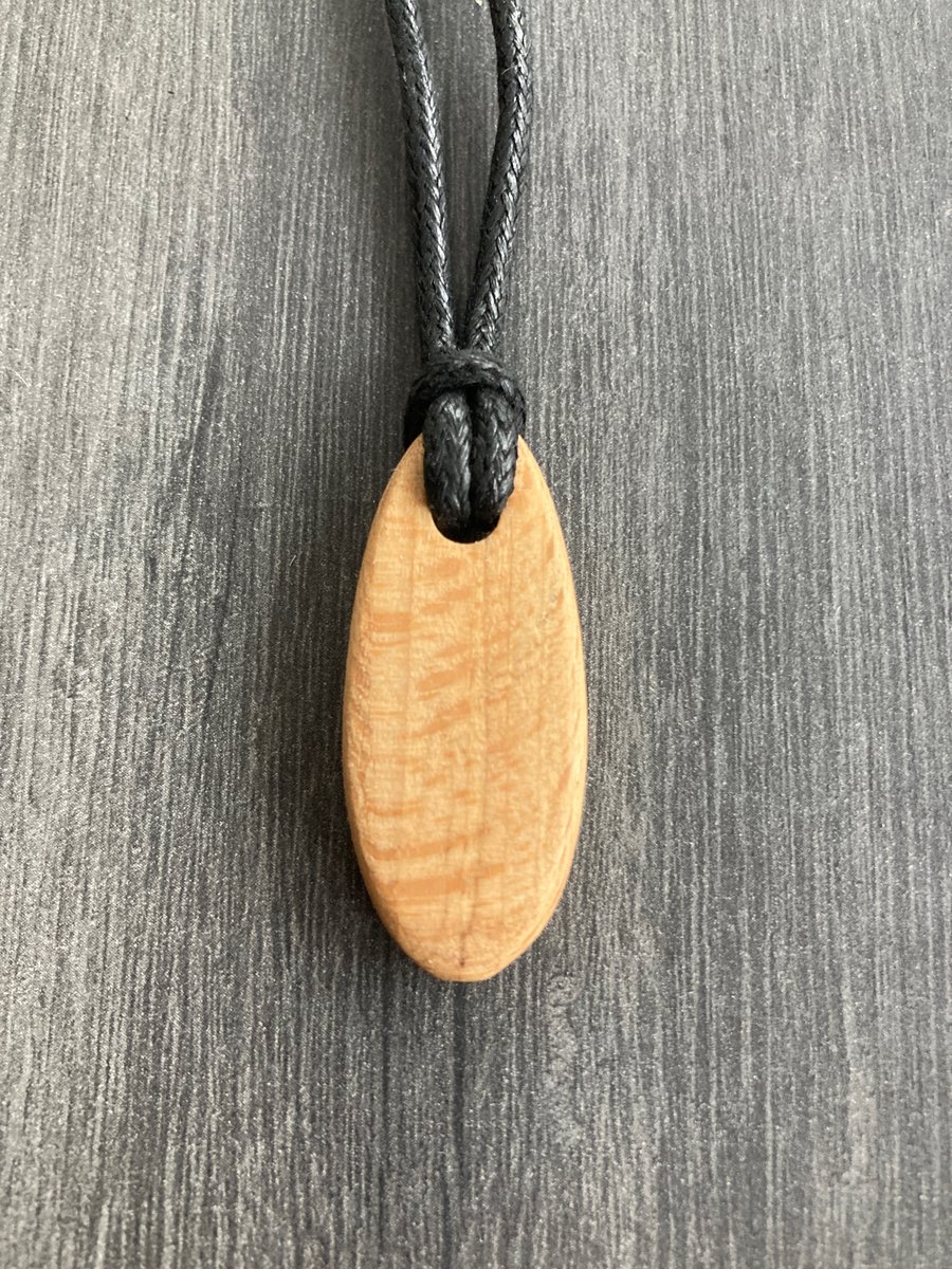 Spalted beech pendant