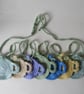 Tea pot cosy Bunting - multi coloured pastels