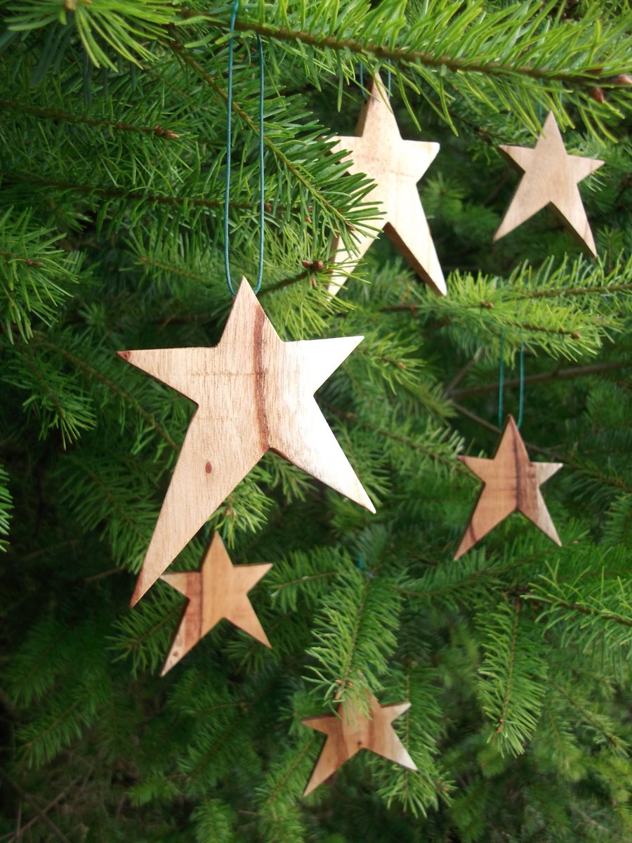 Recycled hanging stars