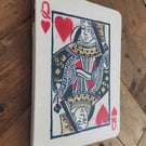 Queen of Hearts (Linocut on Wood)