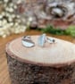 NEW Frosted Silver Leaf Stud Earrings 