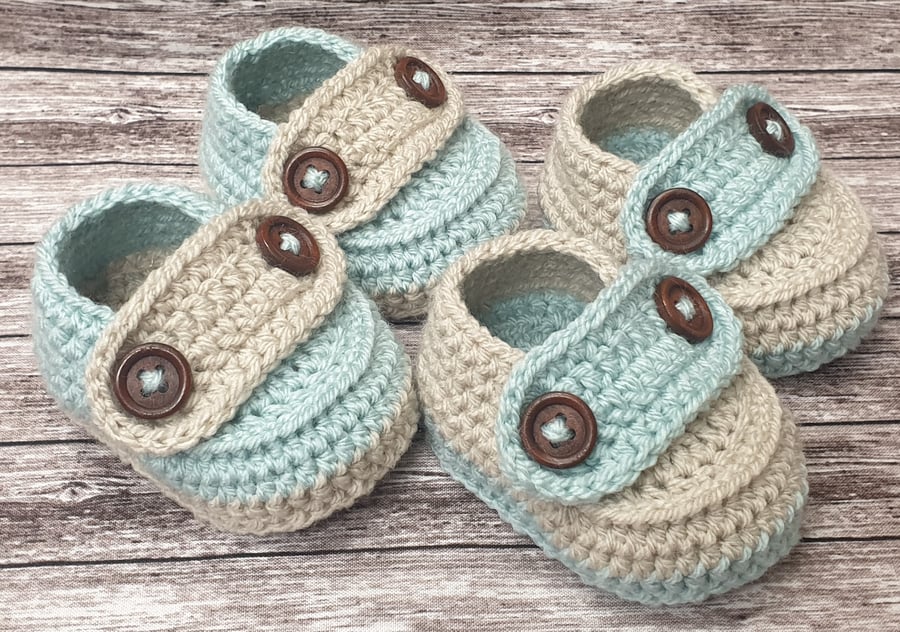 Crochet baby twins shoes, twins neborn boys, twin girls, shower gift