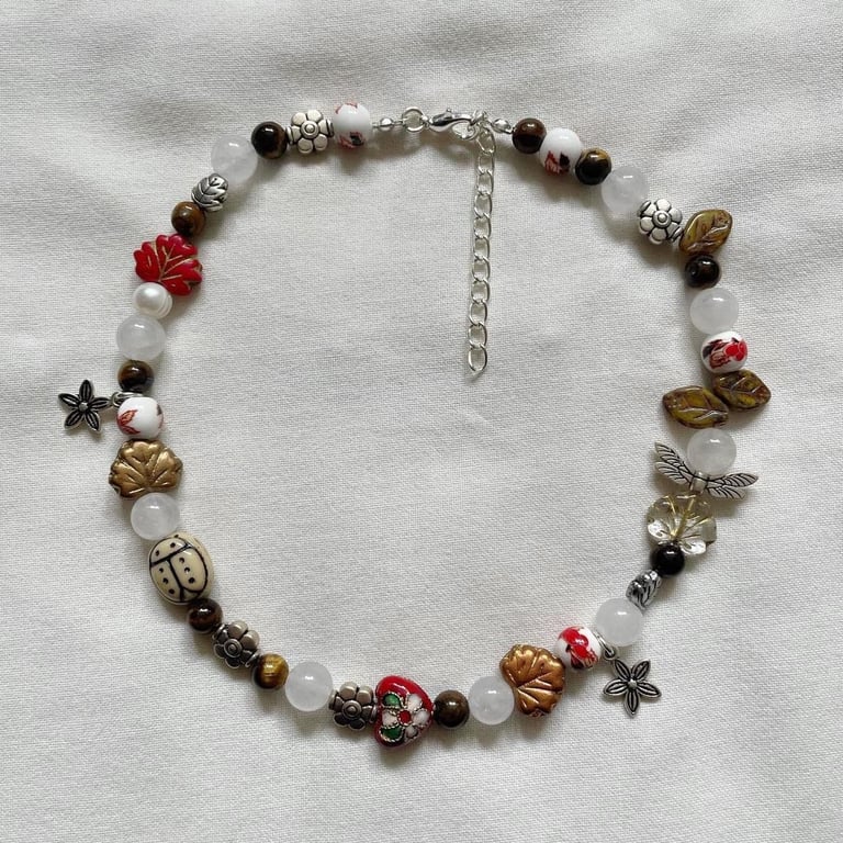 Handmade Autumn Forest Necklace
