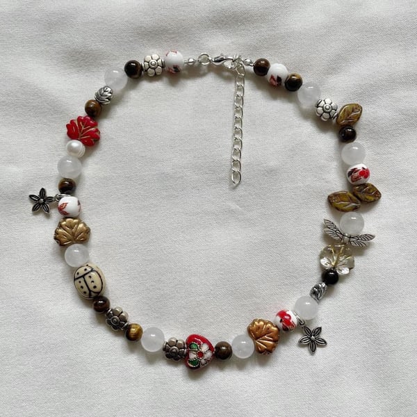 Handmade Autumn Forest Necklace