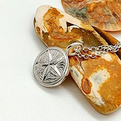 Starfish pendant charm necklace sterling silver handmade gift wrapped