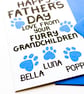 Personalised Father's Day Card For Grandad From Dogs, Cats, Pets, Furry Children - Image 8