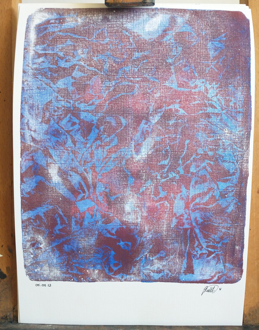 Abstract forest Mountain print