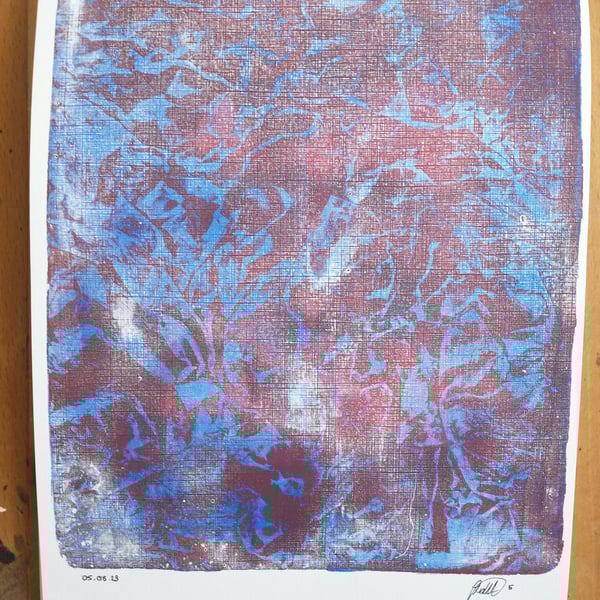 Abstract forest Mountain print