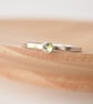 Peridot Stacking Ring in Silver  - Image 1