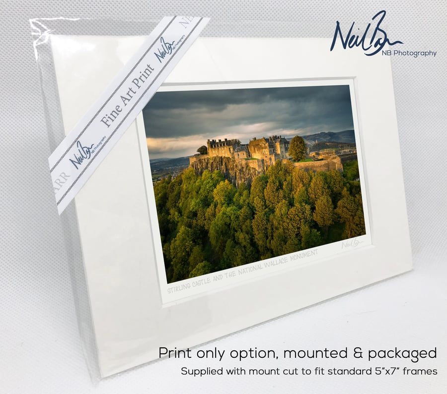 Stirling Castle Scotland - A6 (7" x 5") Unframed Print