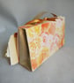 Handbag Style Gift Box - Orange, Yellow and Pink Blooms with Golden Highlights  - Image 6