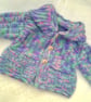 Knitted Textured Hooded Jacket for Babies & Children up to 7, Baby Shower Gift