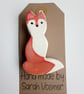 Ceramic Fox Brooch - Image 1